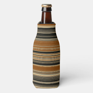 Porta-garrafa Padrões de sela castanho e riscado preto