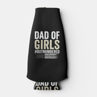 Porta-garrafa Pai de Meninas em Minoria Dia dos Pais Engraçado