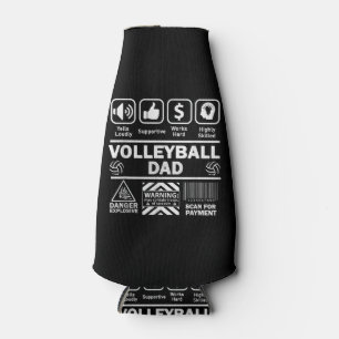 Porta-garrafa Pai de Voleibol Conteúdo Engraçado do Esporte Pai