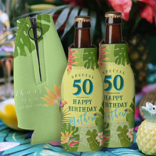 Porta-garrafa Paraíso Tropical Aniversário Anual Verde