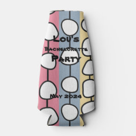 Porta-garrafa Pastel MCM Colorida Linhas