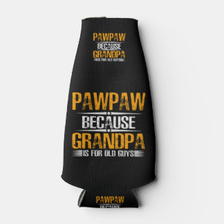 Porta-garrafa Pawpaw Porque Vovô Para Caras Antigas