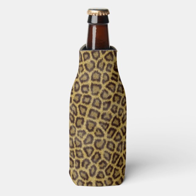 Porta-garrafa Pele-leopardo (Frente da Garrafa)