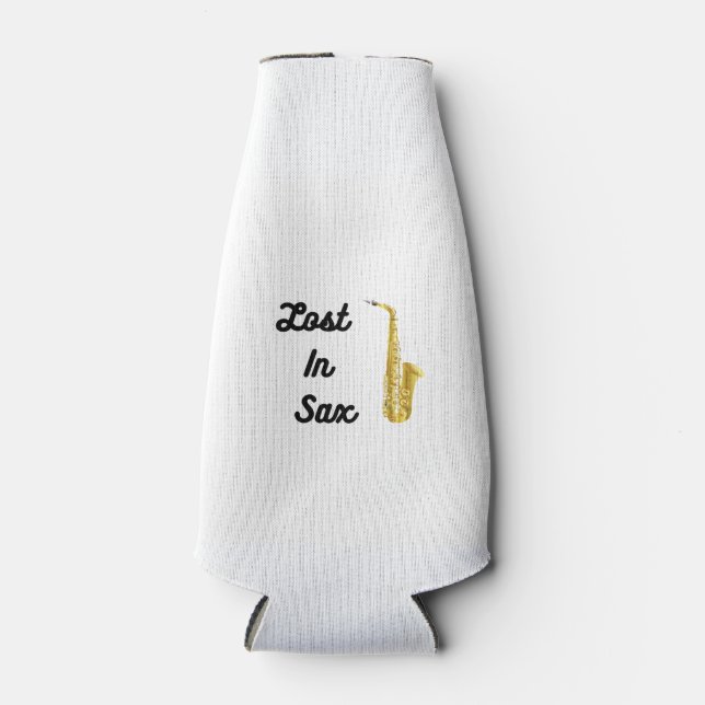 Porta-garrafa Perdido em Sax com saxofone em um (Frente)