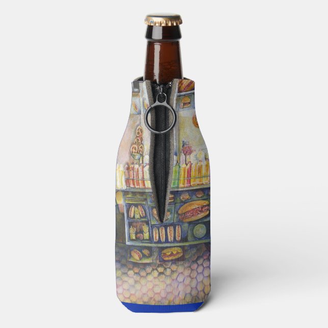 Porta-garrafa Perigosamente Próximo de Divertimento (traseira da garrafa)