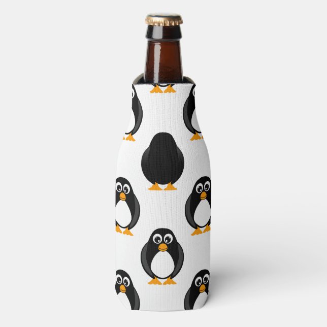 Porta-garrafa Pinguim Cute (Frente da Garrafa)