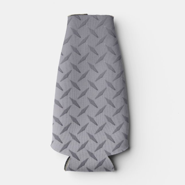 Porta-garrafa Placa de Diamante de Cinza de Aço (Frente)