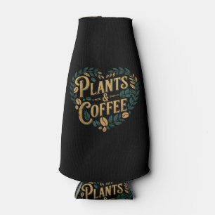 Porta-garrafa Plantas & Café Divertido Jardim Amante de Plantas