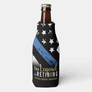 Porta-garrafa Polícia de Linha Azul Fino da Polícia