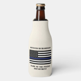Porta-garrafa Polícia Personalizada - Polícia de Linha Azul Fino