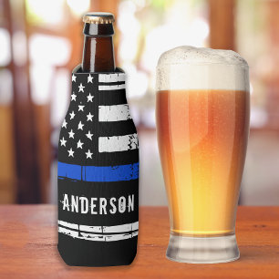 Porta-garrafa Policial Thin Blue Line Personalizado