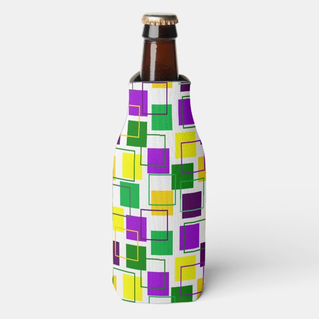 Porta-garrafa Praças e contornos de Mardi Gras (Frente da Garrafa)