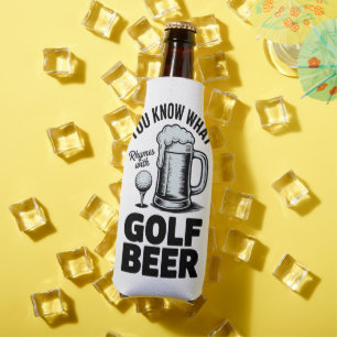 Porta-garrafa Presente engraçado de cerveja de golfe para golfis
