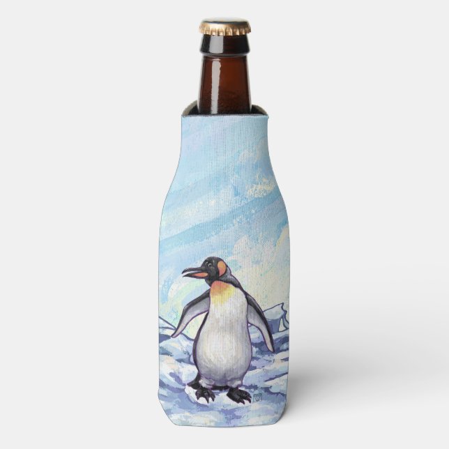 Porta-garrafa Presentes e acessórios para pinguins (Frente da Garrafa)