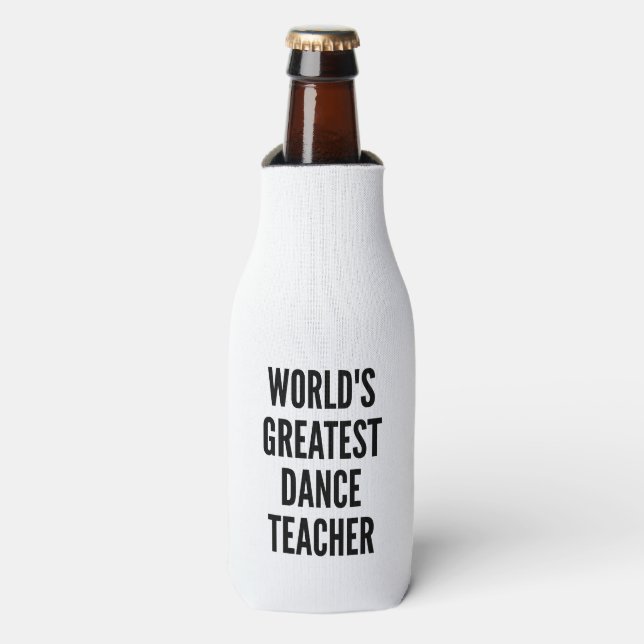 Porta-garrafa Professora de dança do mundo (Frente da Garrafa)