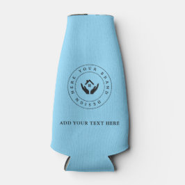 Porta-garrafa Promocional de texto e logotipo personalizado mini