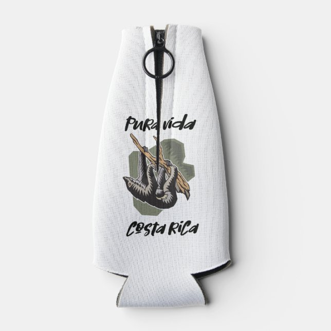 Porta-garrafa Pura Vida Sloth Costa Rica Souvenir (atrás)