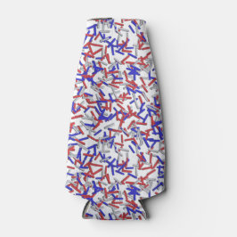 Porta-garrafa Purpurados Patrióticos Vermelho Branco Azul