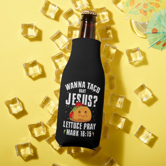 Porta-garrafa Quer Taco Sobre Jesus Cinco de Maio Cristão  (Verão in situ)