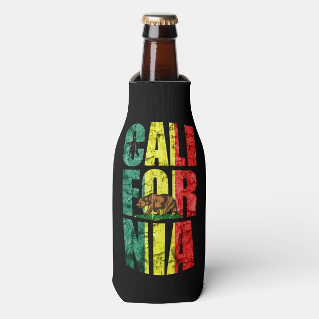 Porta-garrafa Rasta California (Frente da Garrafa)