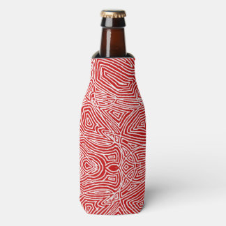 Porta-garrafa Red Scribbleprint