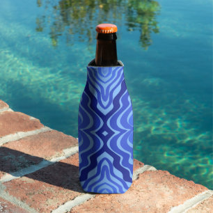 Porta-garrafa Refletor Blue Waves Moderna Design abstrato