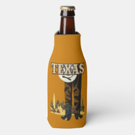 Porta-garrafa refrigerador de garrafas de Viagens vintage do Tex