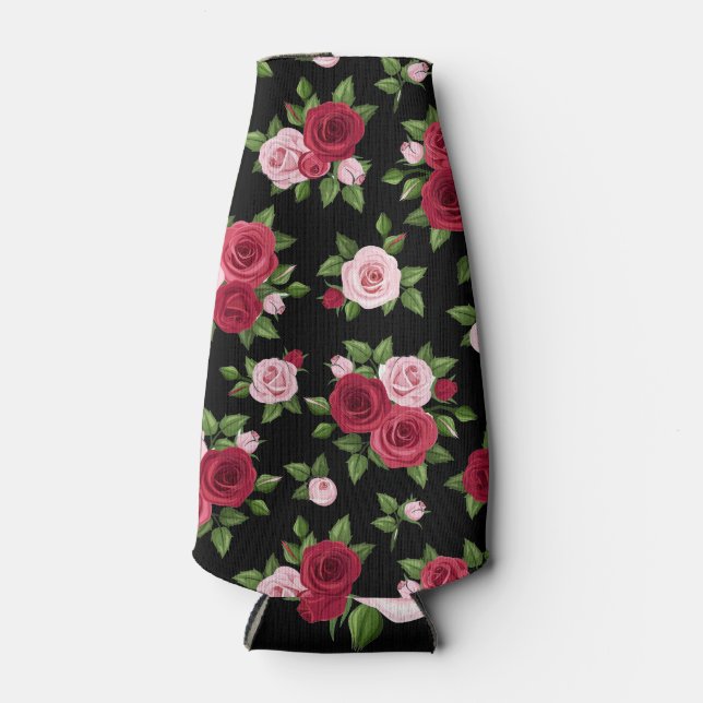 Porta-garrafa Rosas de meia-noite (Frente)