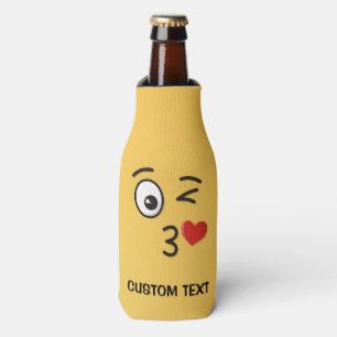 Porta-garrafa Rosto Jogando Beijo
