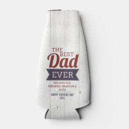 Porta-garrafa Rustic Best Pai Alguma Vez O Friturador Do Dia Do