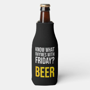 Porta-garrafa Sabe Com O Que Rima Na Sexta-Feira?Cerveja