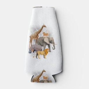 Porta-garrafa Safari Squad African Safari Animal Engraçado Zoo A