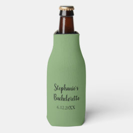 Porta-garrafa Sage Green Classy Wedding Bachelorette Favor Gift
