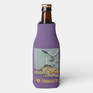 Porta-garrafa San Francisco USA Viagens vintage refrigerador