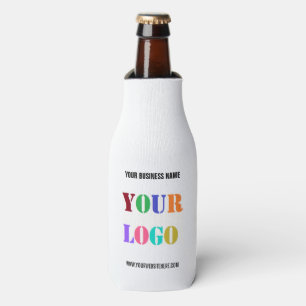 Porta-garrafa Seu Logotipo Personalizado e Exemplo de Garrafa de