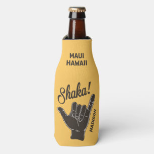 Porta-garrafa Shaka de nome e localização personalizada