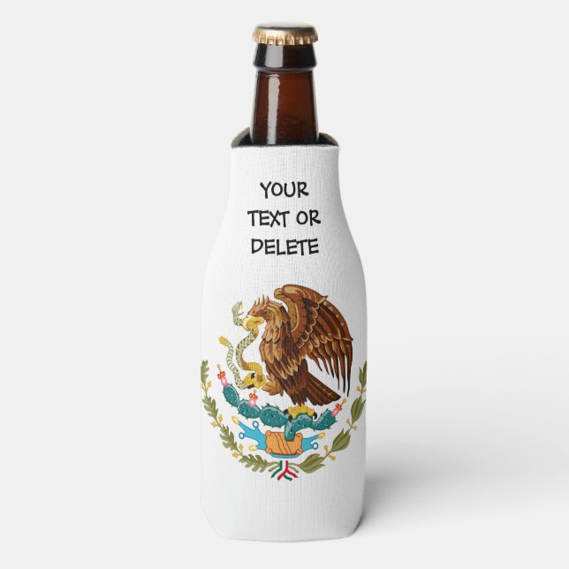 Porta-garrafa Sinalizador mexicano personalizado (Frente da Garrafa)