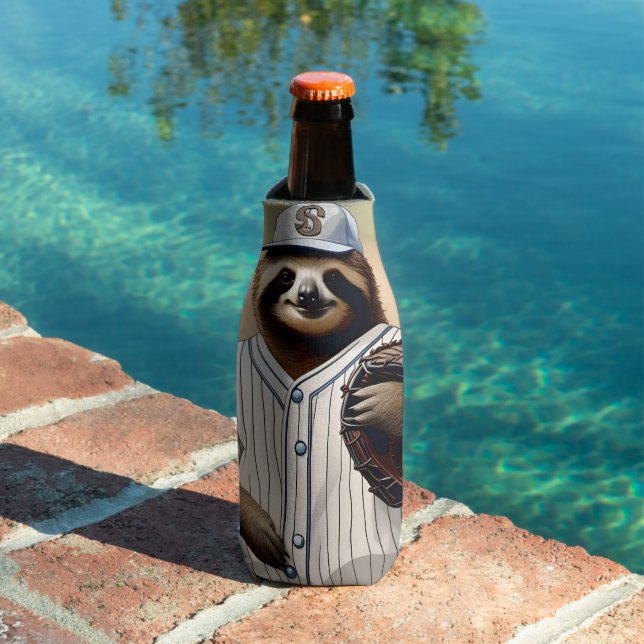 Porta-garrafa "Slugger Sloth: Devagar e Estável na Placa" (Piscina in situ)