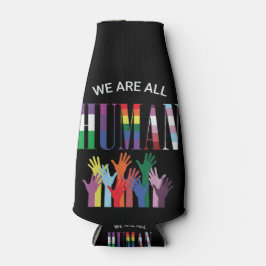 Porta-garrafa Somos Todos Mãos Coloridas Humanas