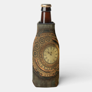 Porta-garrafa Steampunk, maquinismo de relojoaria maravilhoso