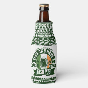 Porta-garrafa Sua cerveja irlandesa personalizada   irlandesa