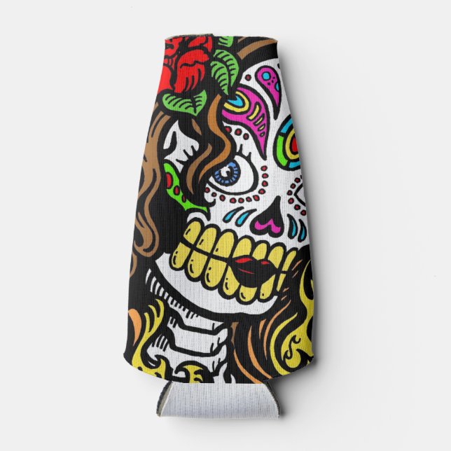 Porta-garrafa Sugar Skull Girl (Frente)