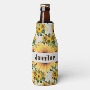 Porta-garrafa Sunflower Personalize Name Alto Seltzer Can Cooler