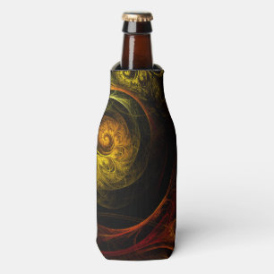 Porta-garrafa Sunrise Floral Red Abstrato Art