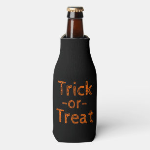 Porta-garrafa Tema do Dia das Bruxas Negro e Laranja ou Trick-or