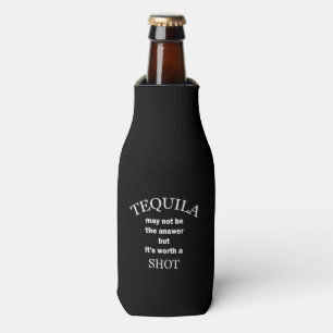 Porta-garrafa Tequila Worth a Shot Black