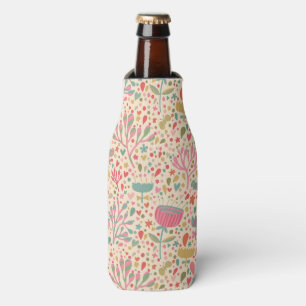 Porta-garrafa Teste padrão floral brilhante