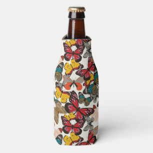 Porta-garrafa Teste padrão floral retro 3