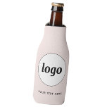 Porta-garrafa Texto do logotipo simples Promocional para empresa<br><div class="desc">Adicione seu próprio logotipo e escolha de texto a este design. Remova o texto se preferir. Minimalista e profissional. Ideal para empresas, eventos ou feiras comerciais. Excelente para funcionarios e funcionários ou como um produto promocional para seus clientes e clientes. Altere a cor de fundo para corresponder à sua marca....</div>