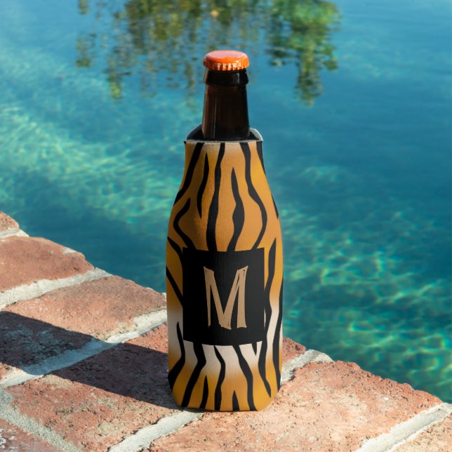 Porta-garrafa Tigre Em Monograma (Piscina in situ)